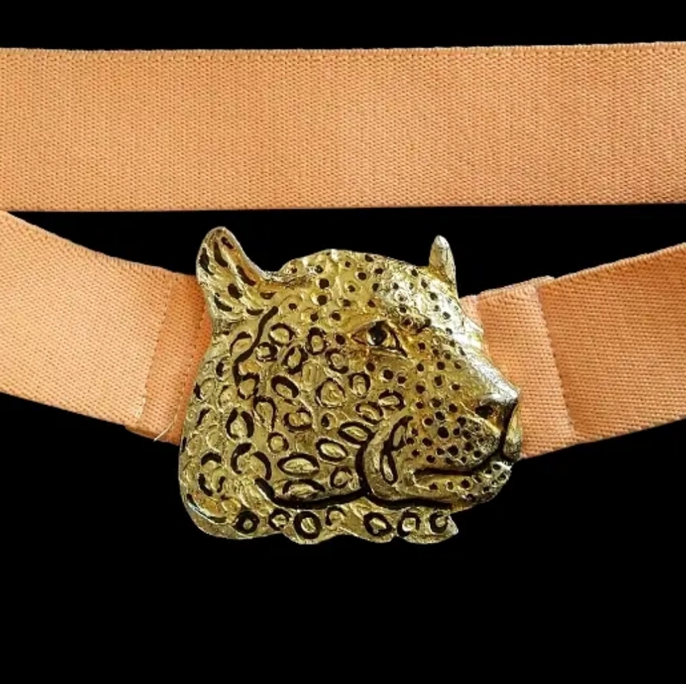 Vintage Mimi Di N RARE leopard belt buckle 70's - Picture 2 of 5